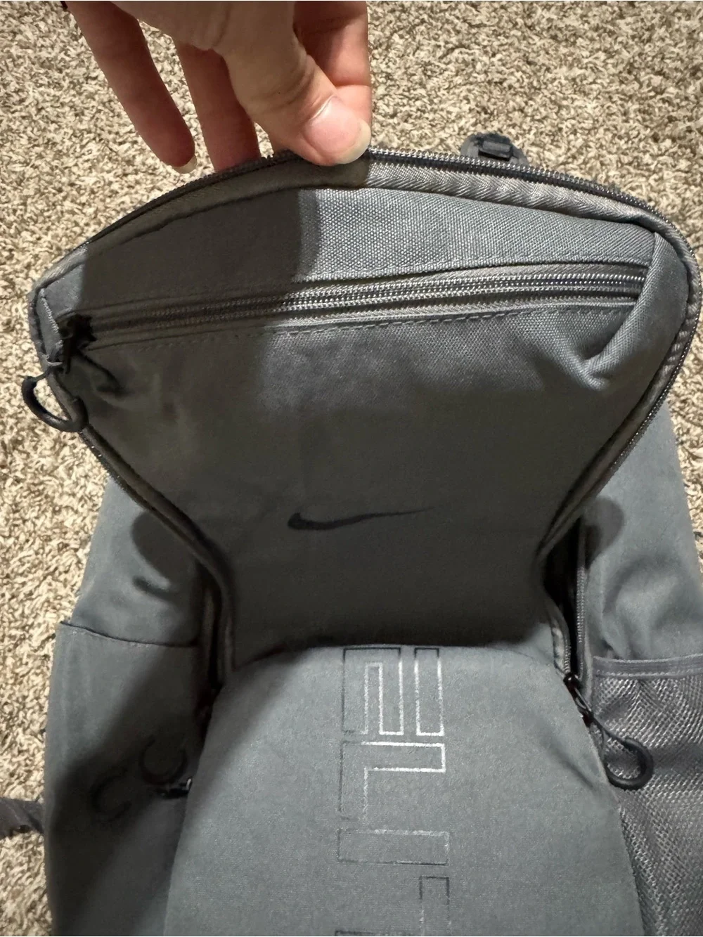 Nike Gray and Black Elite Men's Backpack